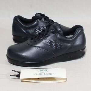 Womens SAS Free Time Size 7.5 Wide Black Walking Occupational Work Shoes